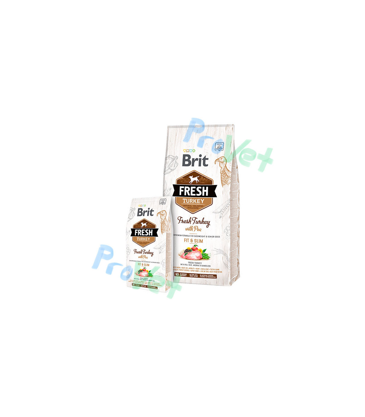 Brit Fresh Turkey com ervilhas LIGHT FIT & SLIM 12kg