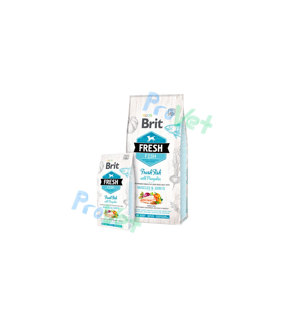 Brit Peixe Fresco com Abóbora ADULTO GRANDE 12kg