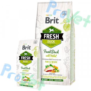 Brit Fresh Pato com Millet ACTIVE RUN & WORK 12kg