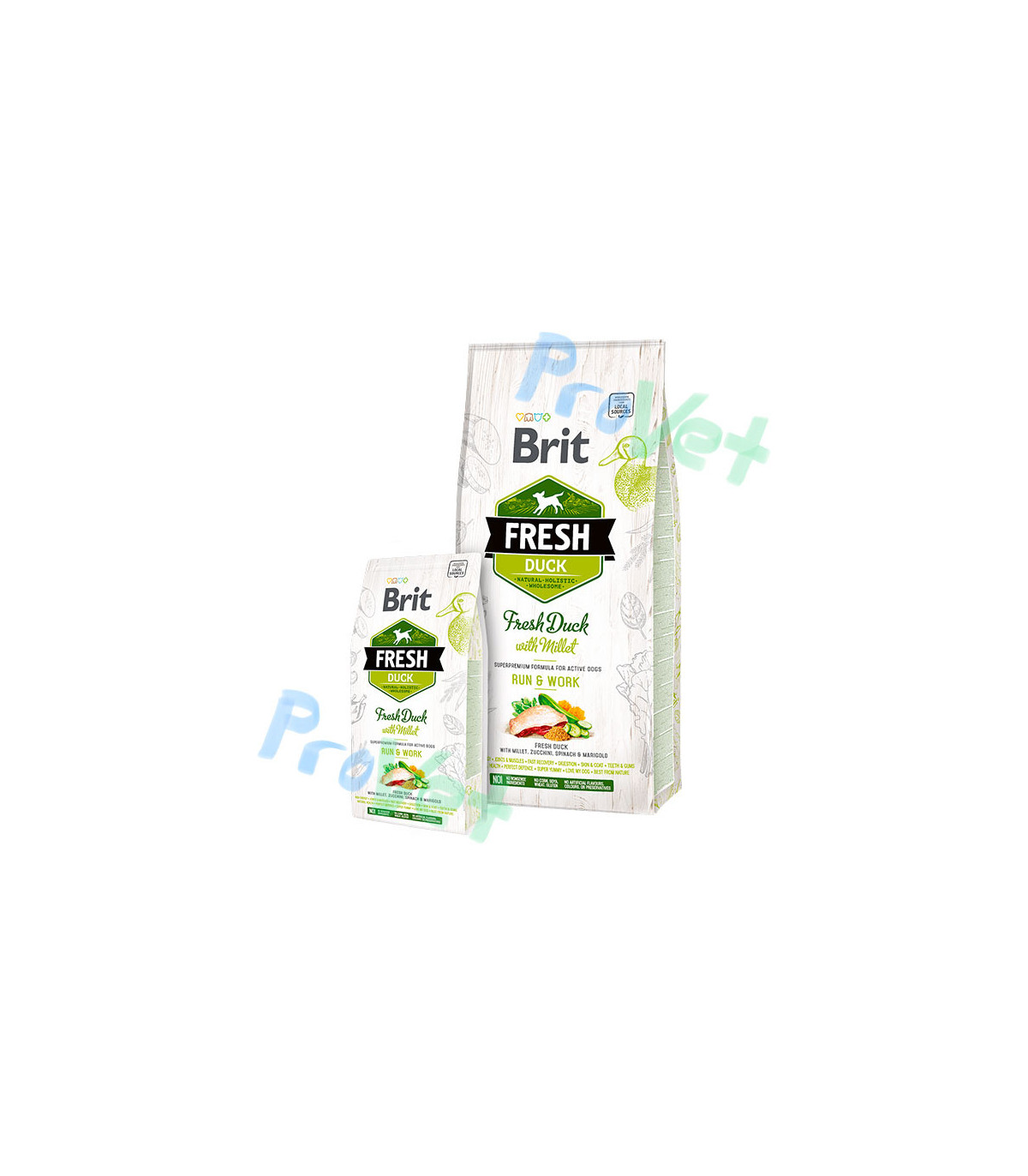 Brit Fresh Pato com Millet ACTIVE RUN & WORK 12kg