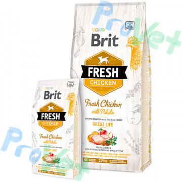 Brit Fresh Frango com batata ADULTO 12kg