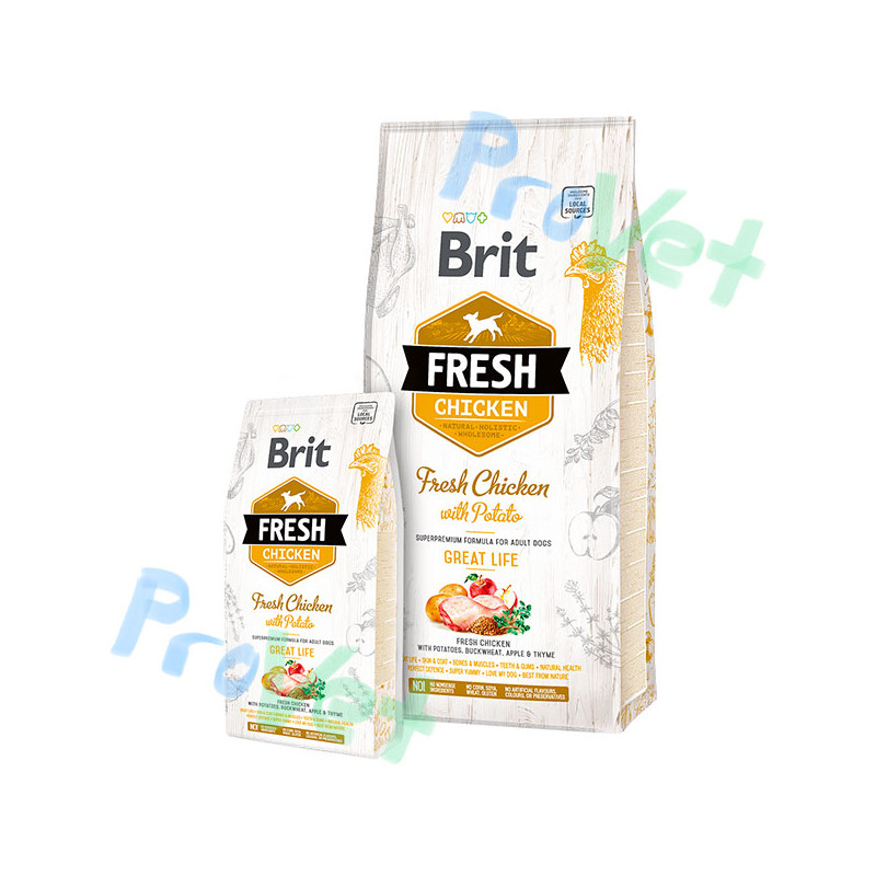 Brit Fresh Frango com batata ADULTO 12kg