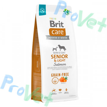 Brit Care Dog GF Senior & Light Salmão 3kg