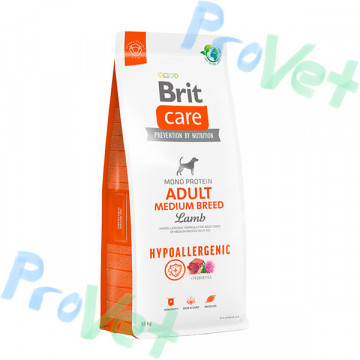 Brit Care Dog Hypoallergenic Medium Cordero 12kg