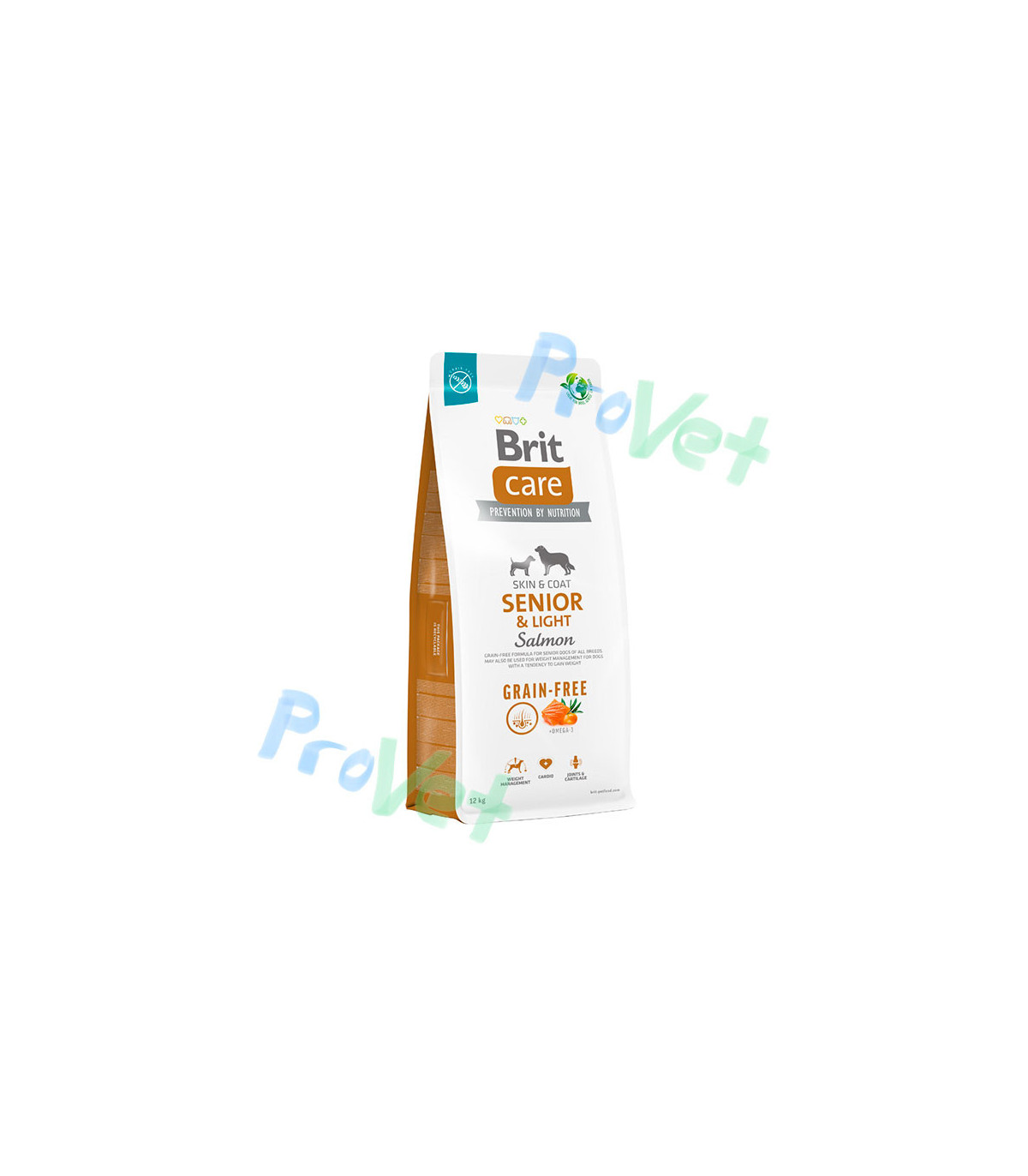 Brit Care Dog GF Senior & Light Salmão 12kg