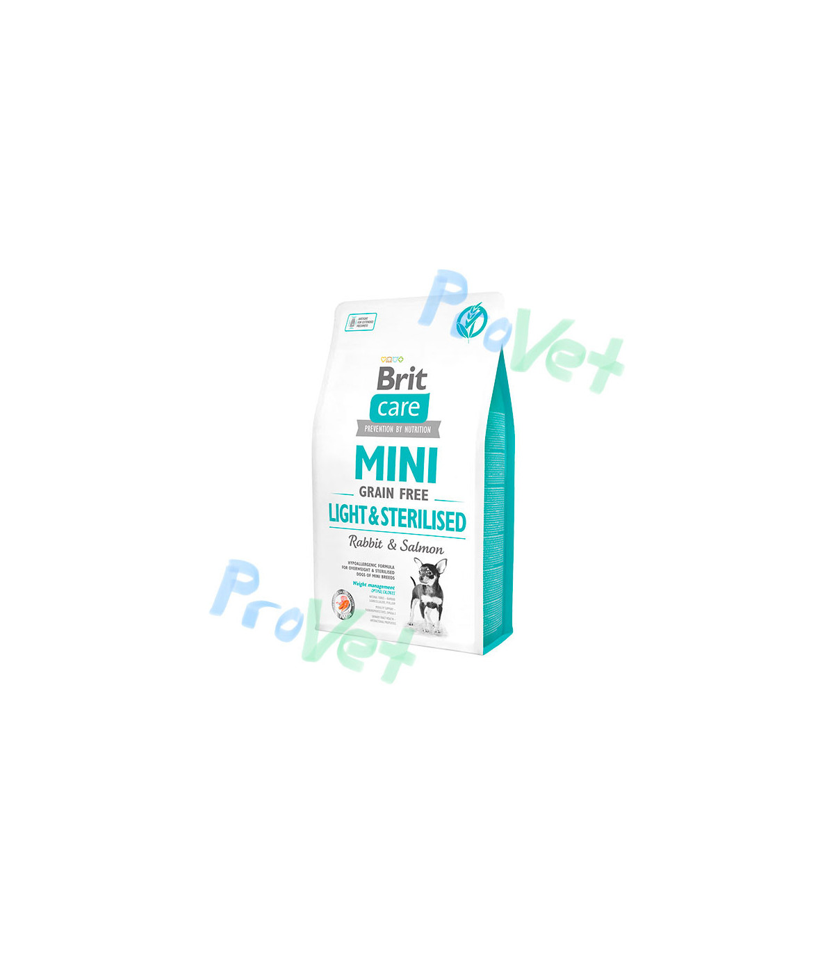 Brit Care Mini GF Light & Sterilised Coelho e Salmão 2kg