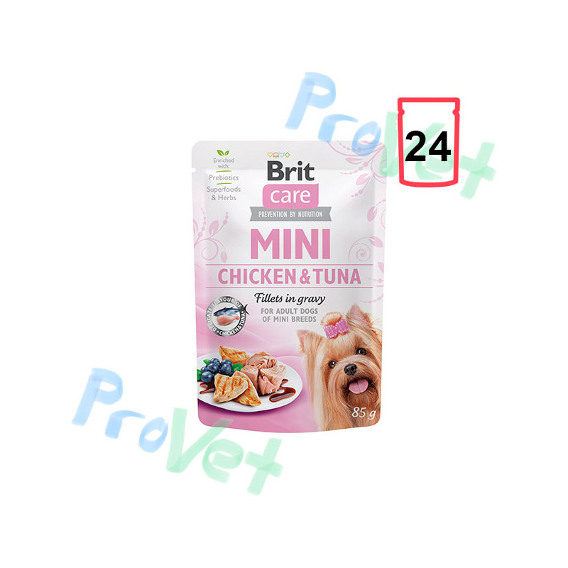 Wet Brit Care Mini GF con pollo y atún (24x85gr)