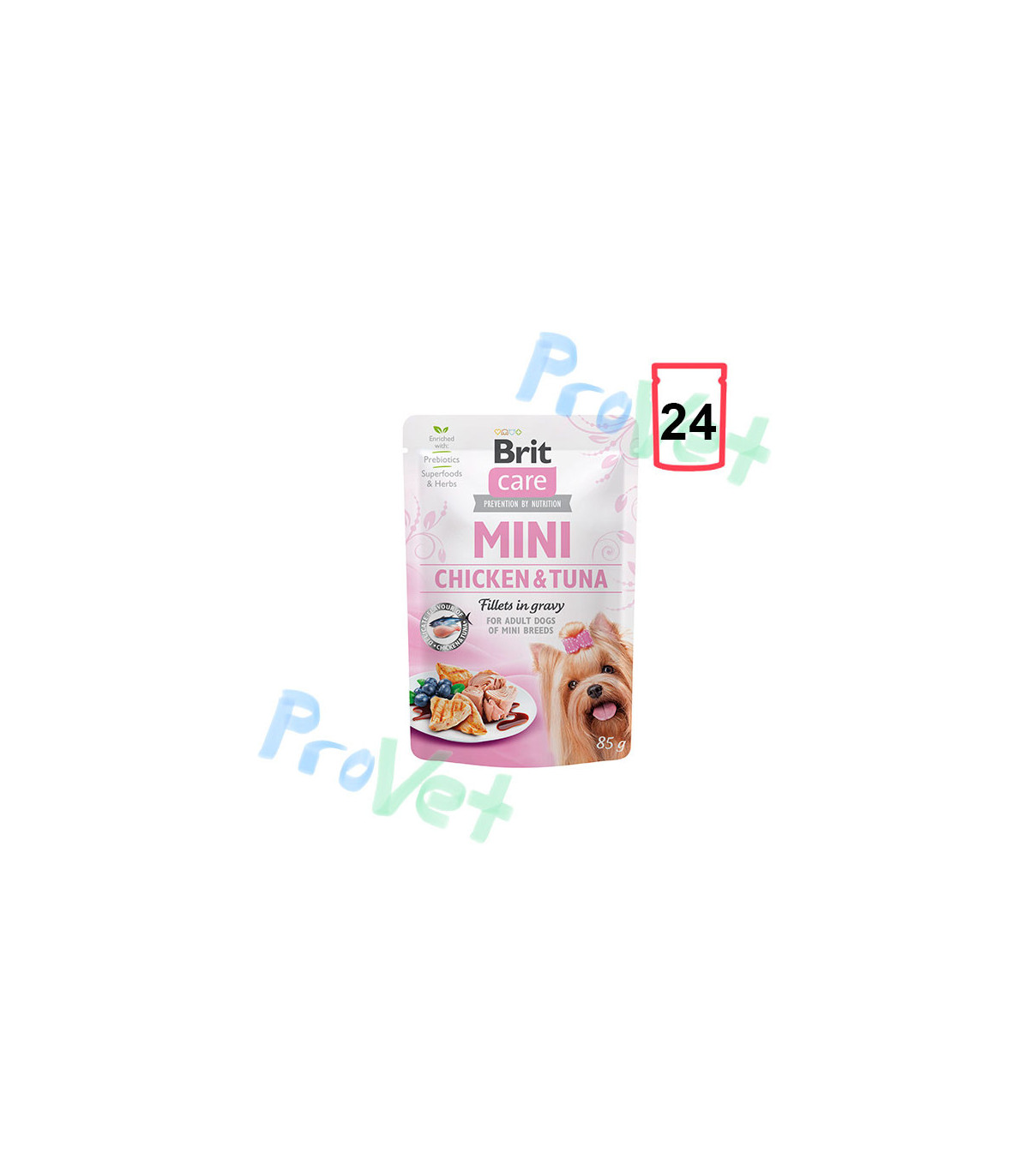 Wet Brit Care Mini GF con pollo y atún (24x85gr)