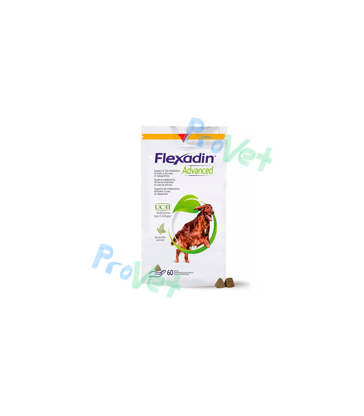 Flexadin Advance UCII cães 60 mastiga