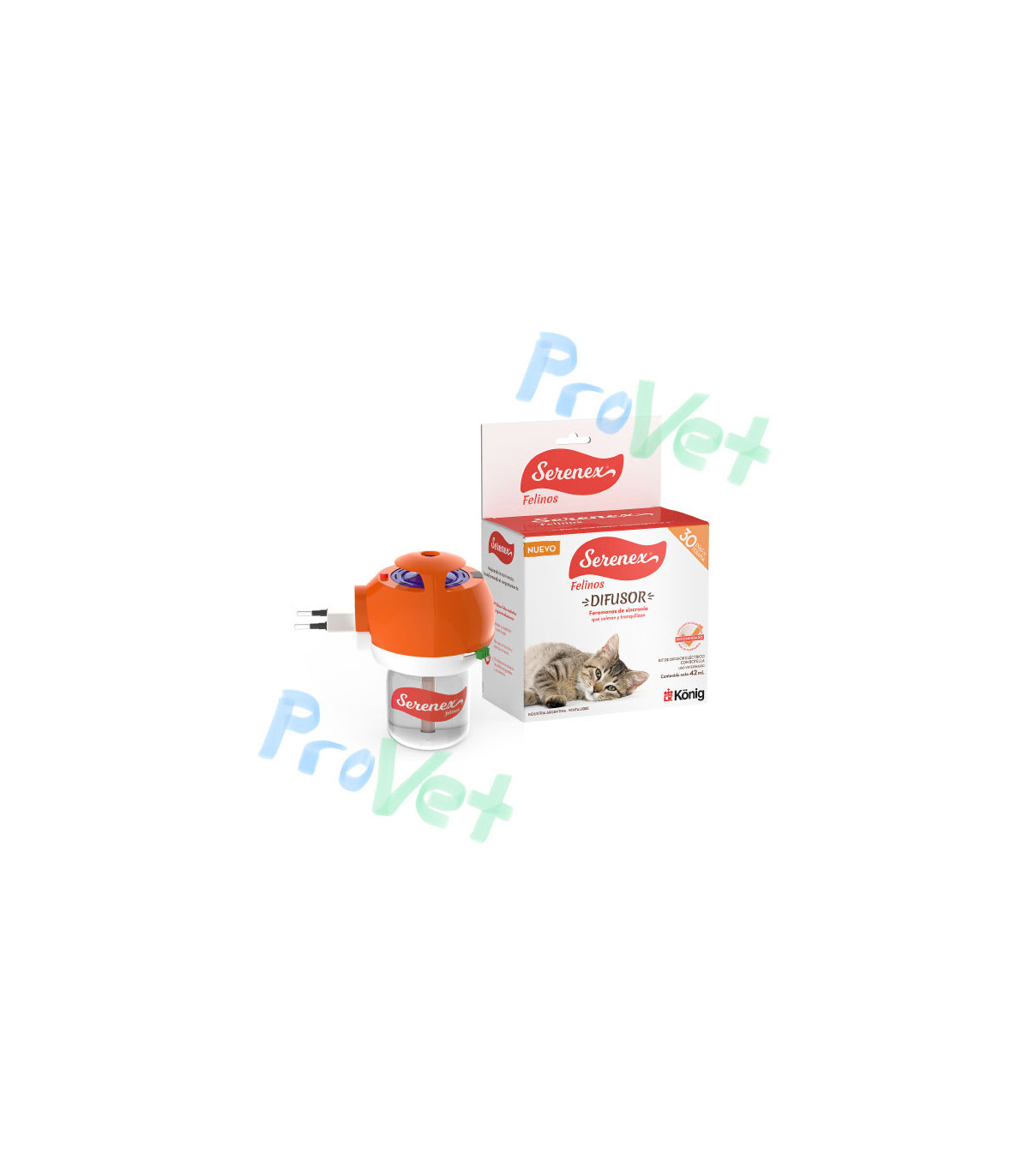 Serenex Difusor + Recambio. Feromonas para Gatos