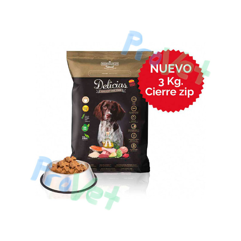 DELIGHTS Semi-Húmido 3kg. Alimento completo para cães