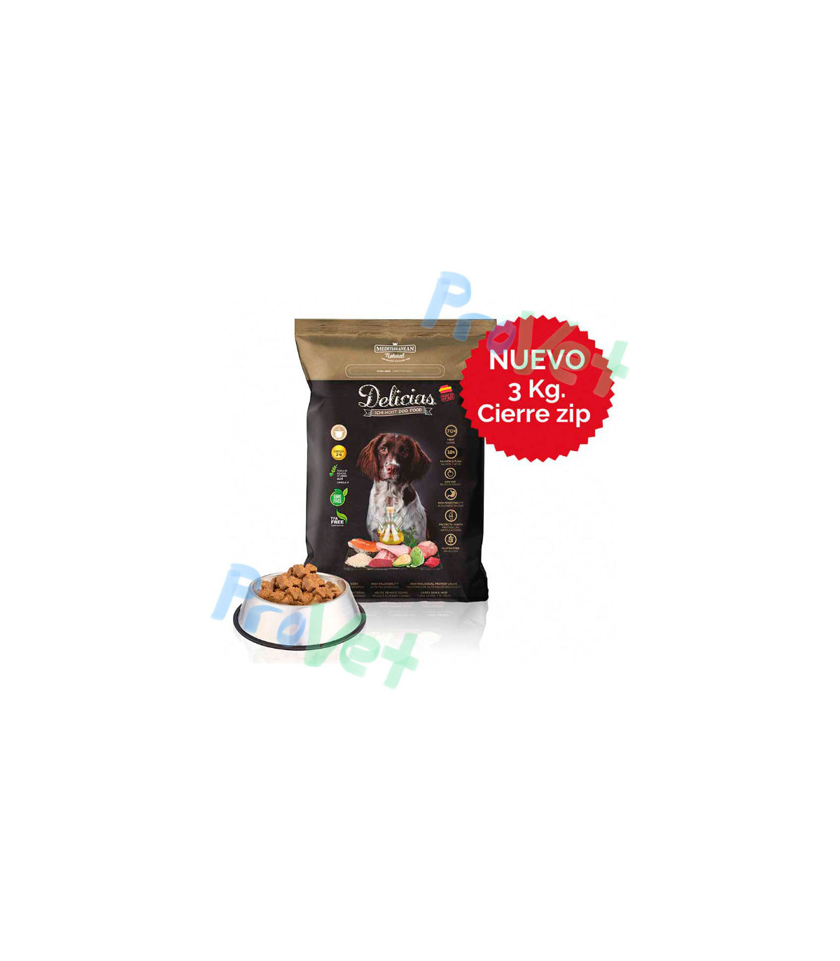 DELIGHTS Semi-Húmido 3kg. Alimento completo para cães