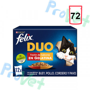 FELIX FANTASTIC Duo Deliciosa Carne 6x(12x85g)