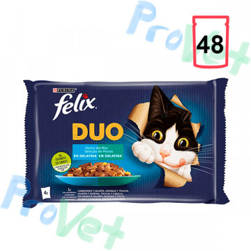 FELIX FANTASTIC Duo Delicious Fish 12 (4x85g)