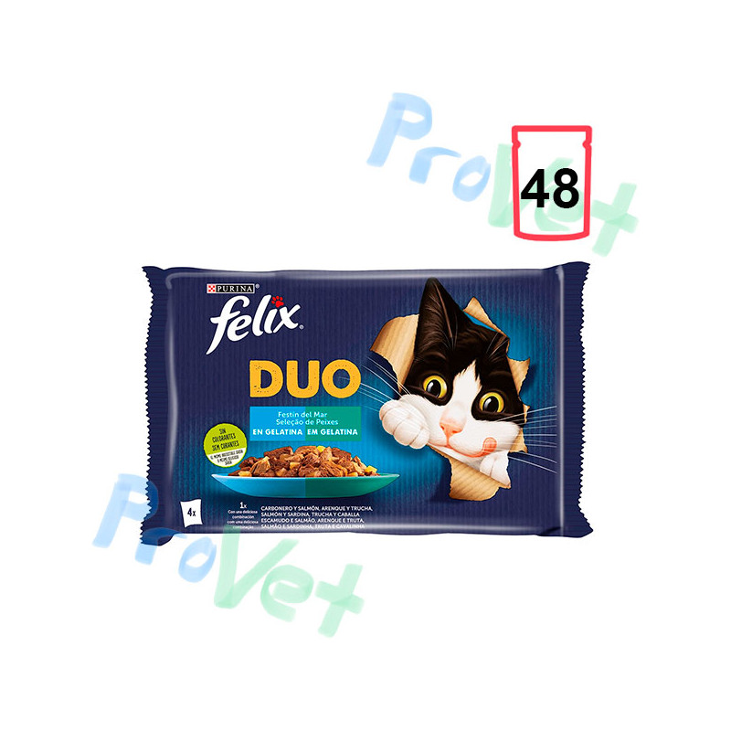 FELIX FANTASTIC Duo Delicious Fish 12 (4x85g)