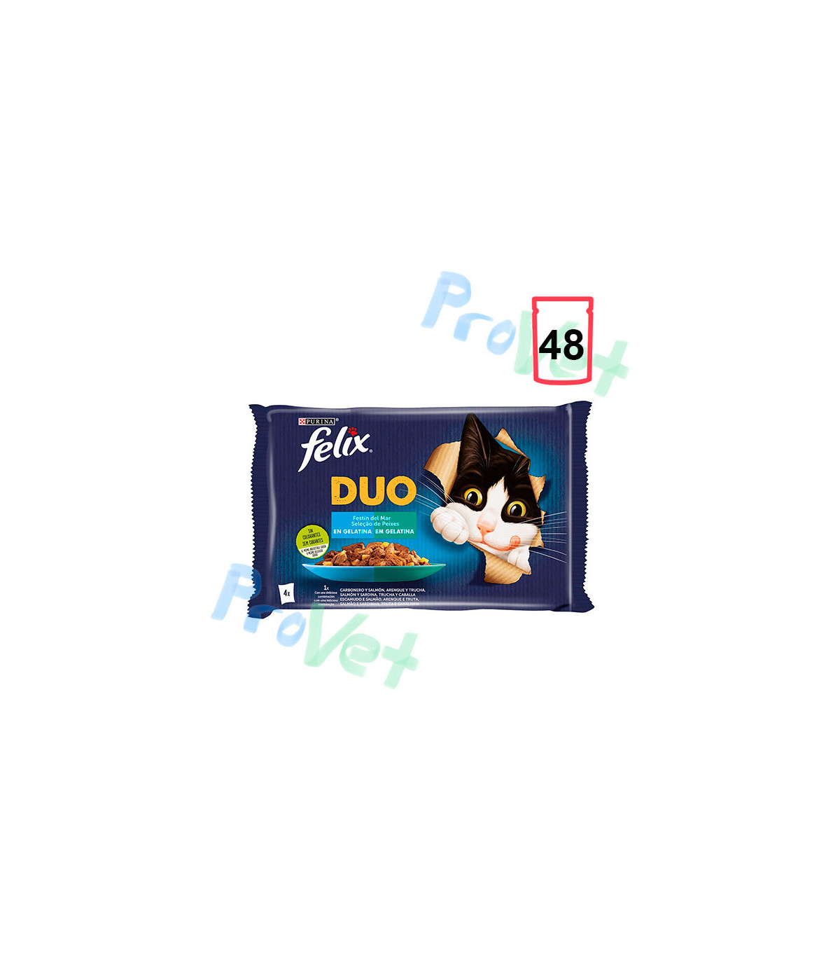 FELIX FANTASTIC Duo Delicious Fish 12 (4x85g)