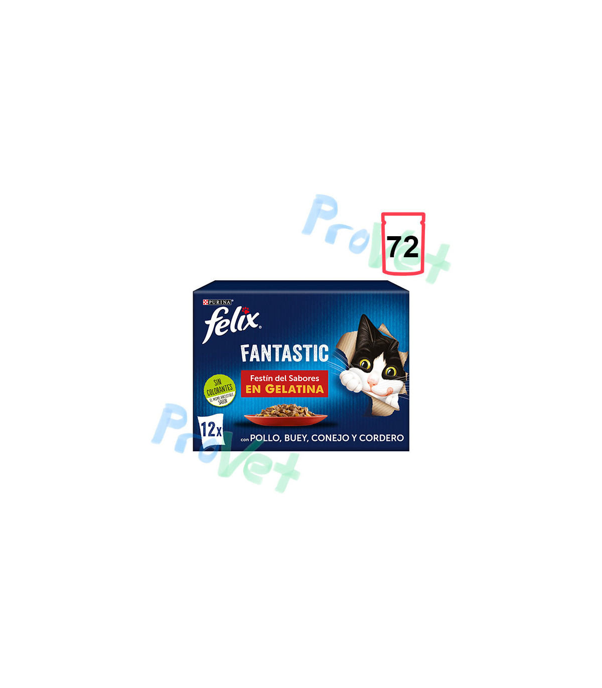 FELIX FANTÁSTICO Festa de Carne 6x(12x85g)