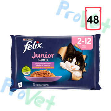 FELIX FANTASTIC JUNIOR Grill Gelatina 12x(4x85g)