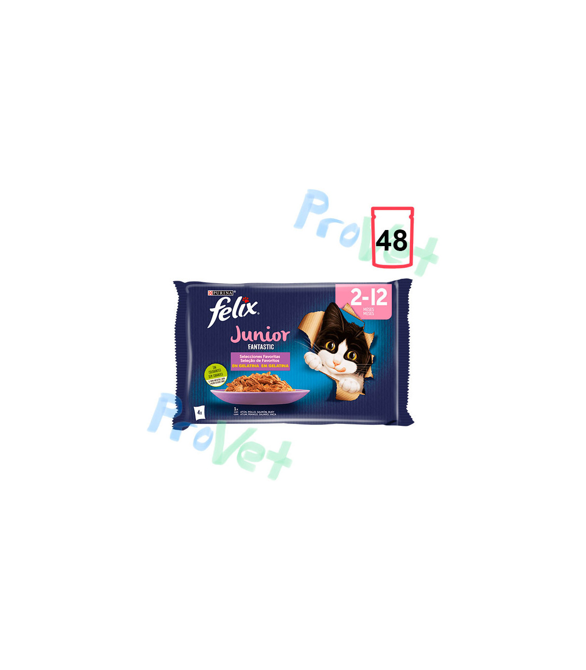 FELIX FANTASTIC JUNIOR Grill Gelatina 12x (4x85g)