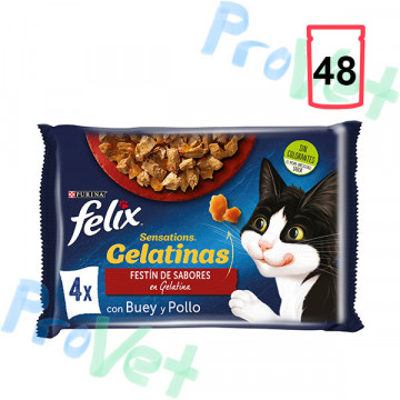 FELIX Sensations Buey y Pollo 12x(4x85g)