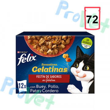 FELIX Sensations Gelatinas Carnes 6x(12x85g)