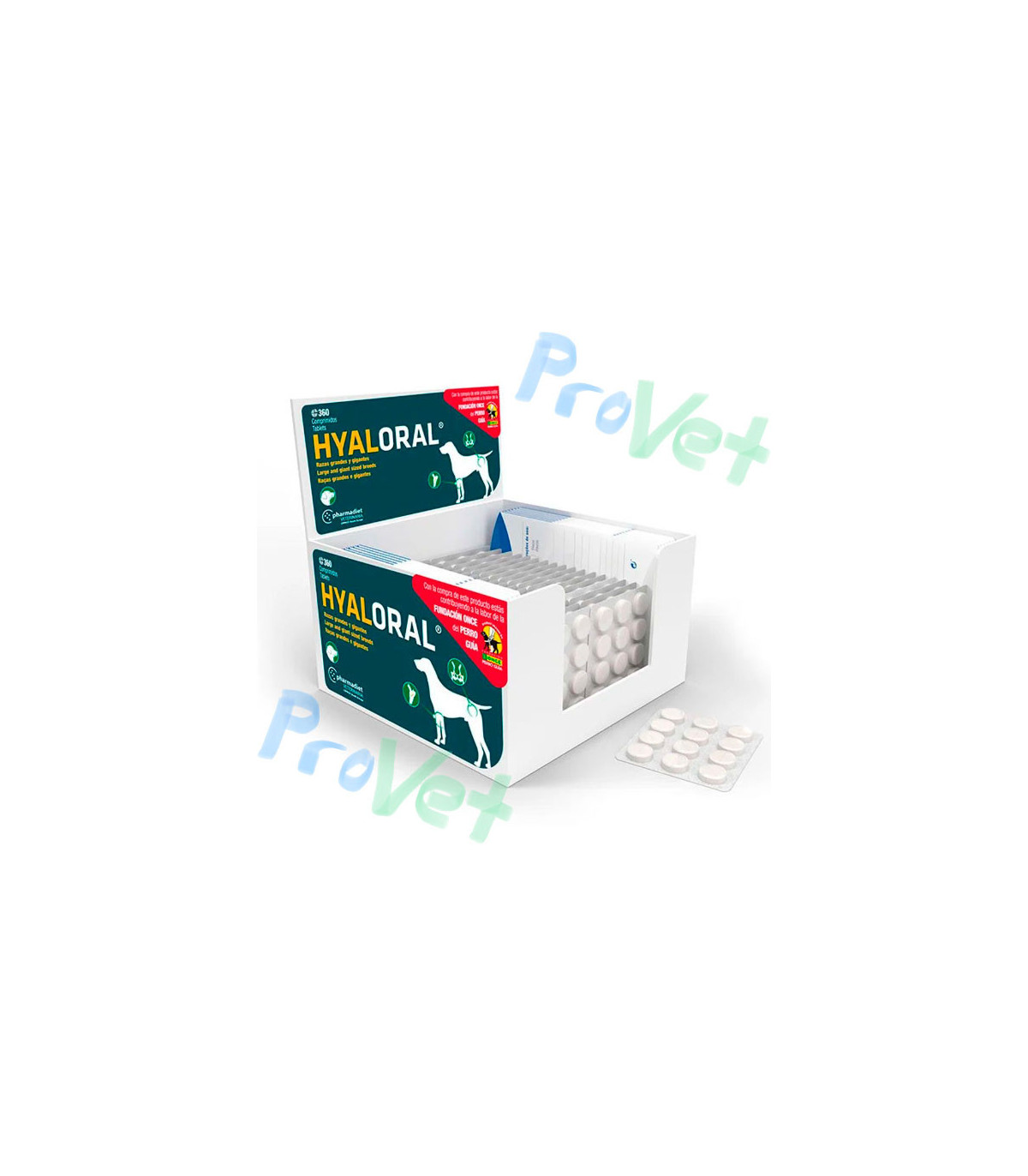 HYALORAL Perros Grandes 360 comprimidos
