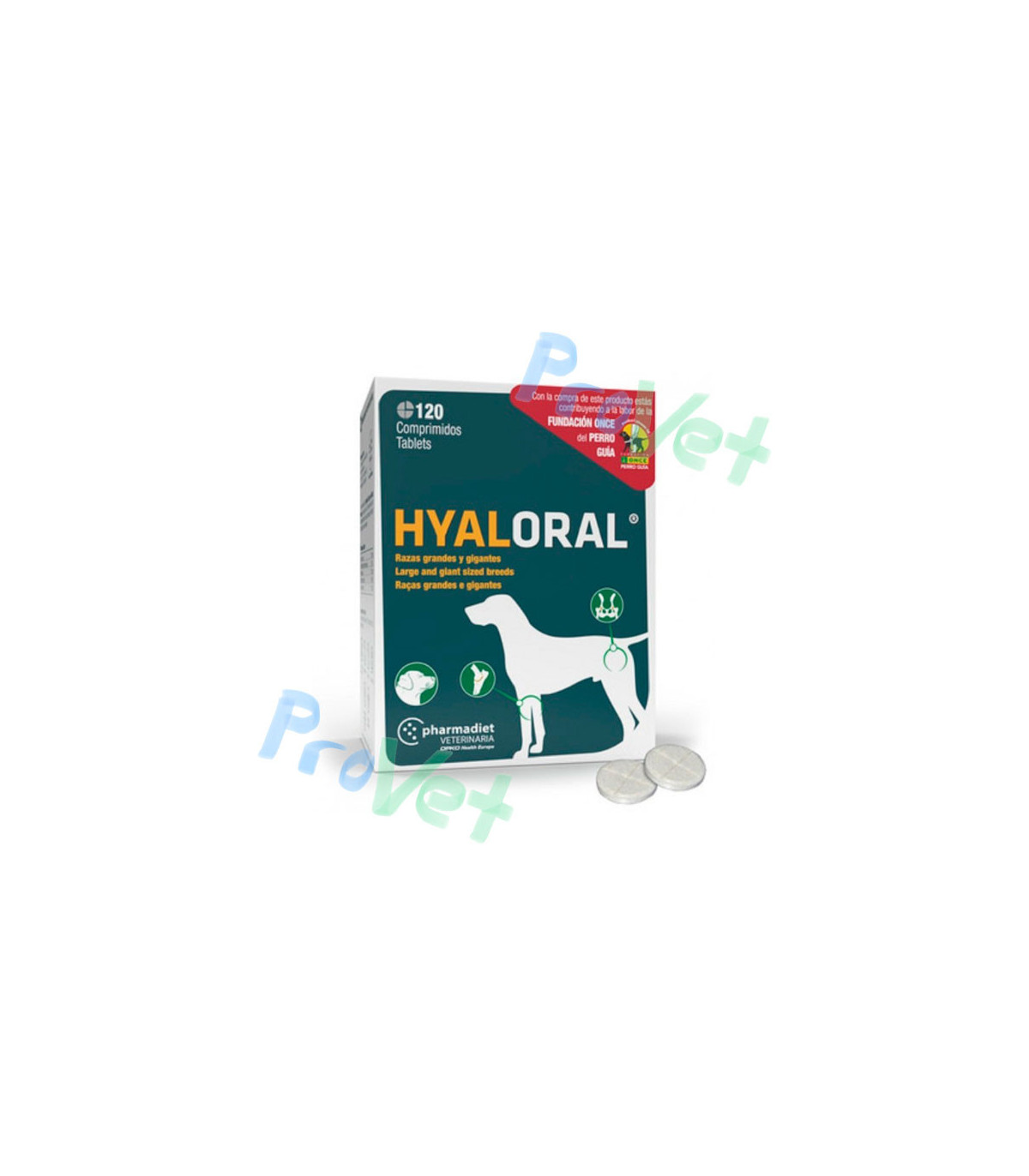 HYALORAL Perros Grandes 120 comprimidos
