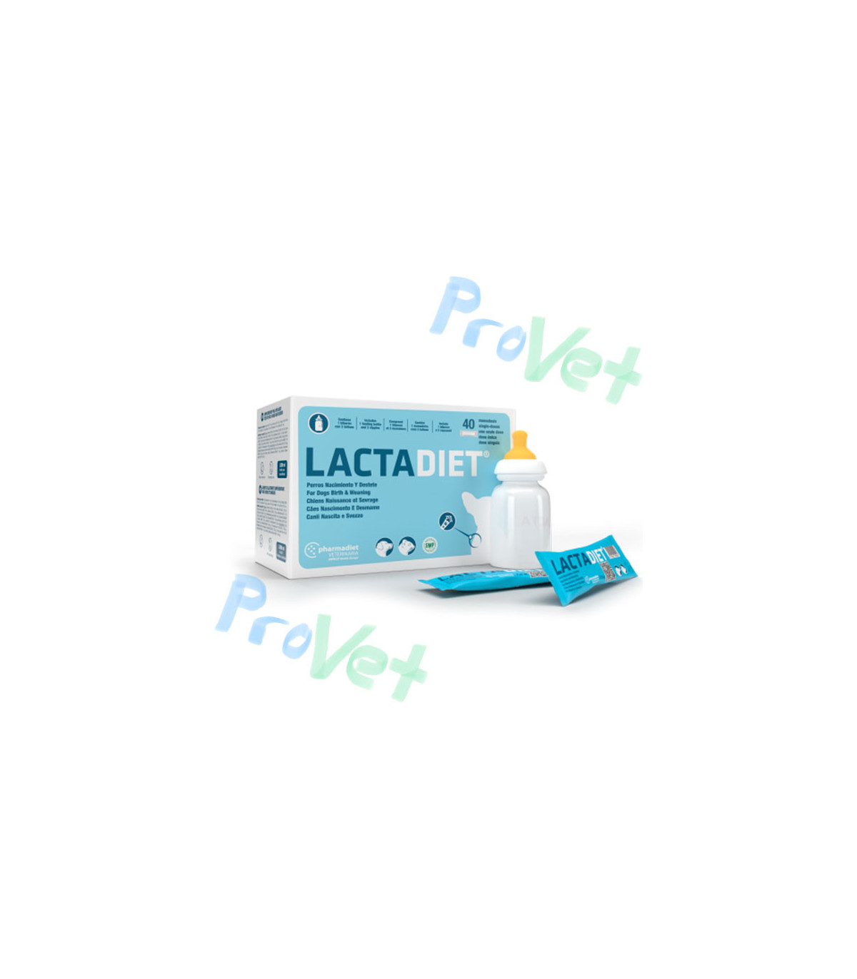 LACTADIET Perros Nacimiento y destete. 40x7.5 GR (300GR)
