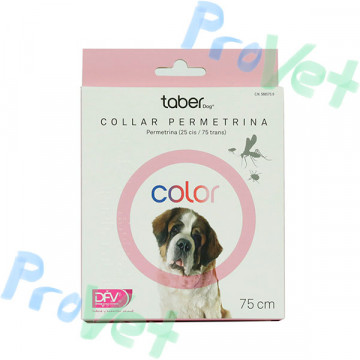 TABERDOG COLLAR PERMETRINA ROSA 75cm