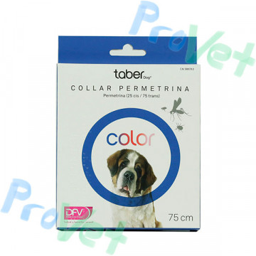 COLAR TABERDOG PERMETRINA AZUL 75cm