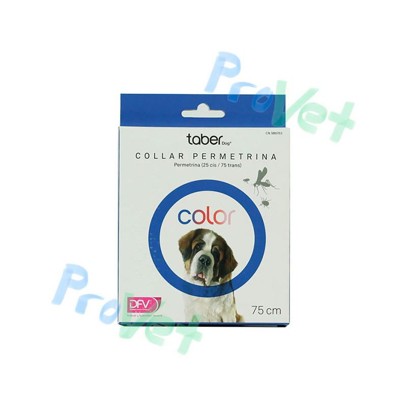 TABERDOG COLLAR PERMETRINA AZUL 75cm