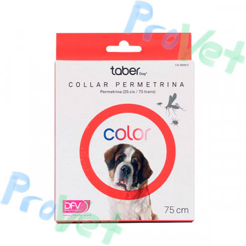 TABERDOG COLLAR PERMETRINA ROJO 75cm