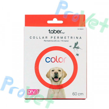 TABERDOG COLLAR PERMETRINA ROJO 60cm