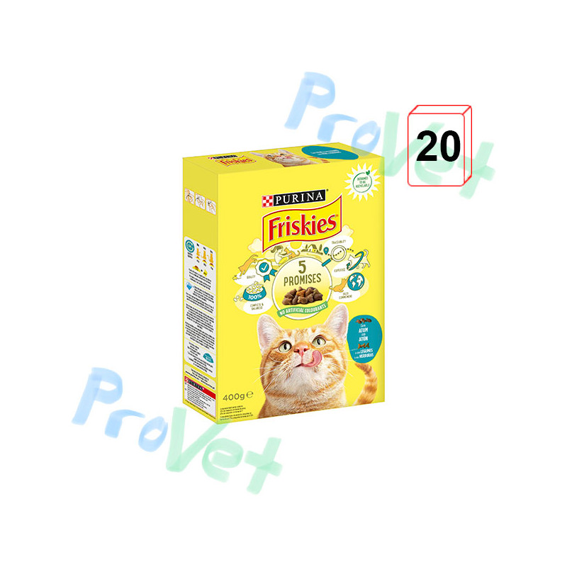 FRISKIES Cat Adulto Atún y Verduras 20x400g