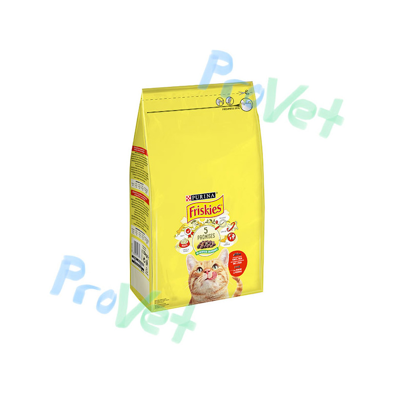 FRISKIES Gato Adulto com Carne, Frango e Legumes 4kg