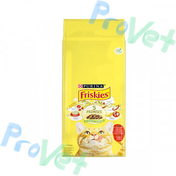 FRISKIES Gato Adulto com Carne, Frango e Legumes 20kg