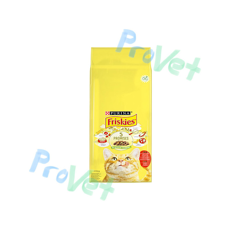 FRISKIES Cat Adulto Buey, Pollo y Verduras 20kg