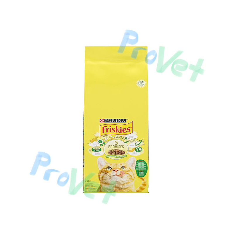 FRISKIES Cat Adulto Conejo, Pollo y Verduras 20kg