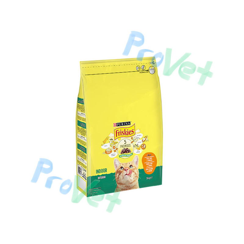 FRISKIES Gato de Interior com Frango e Legumes 3kg