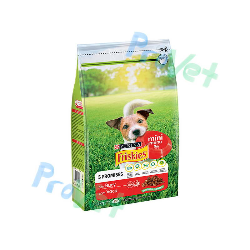 FRISKIES Dog MINI Adulto Buey 1.5kg