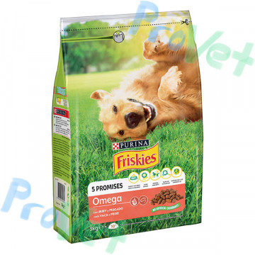 FRISKIES Dog Omega (Boi e Peixe) 3kg