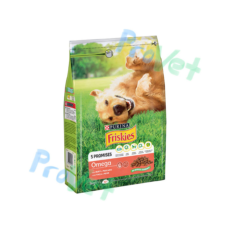 FRISKIES Dog Omega (Buey y Pescado) 3kg