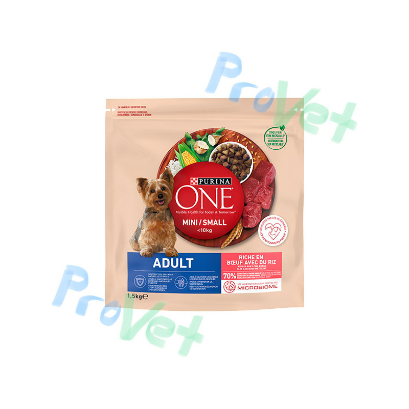 ONE Mini Dog Adulto Buey y Arroz 1,5kg