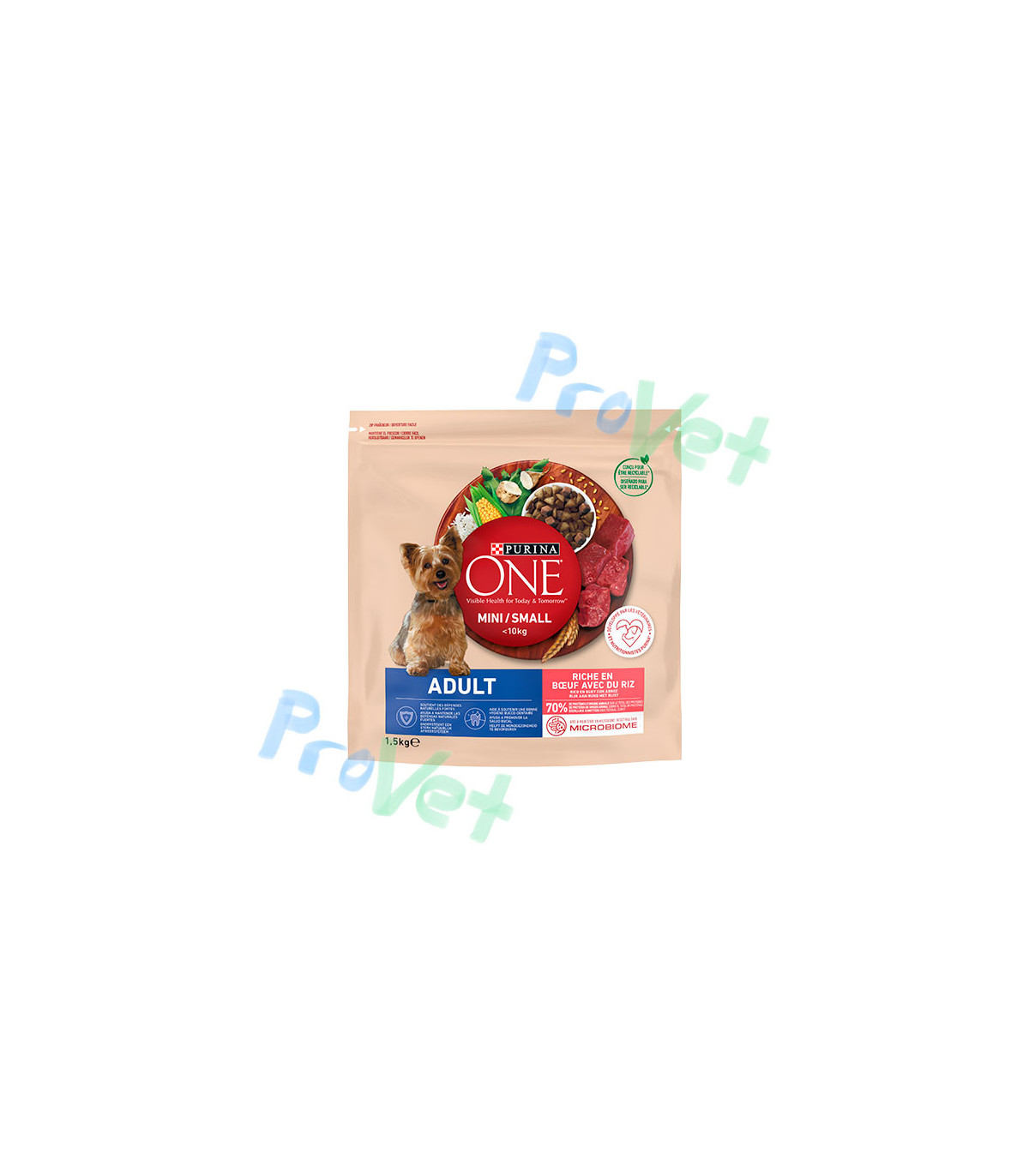 ONE Mini Dog Adulto Carne e Arroz 1,5kg