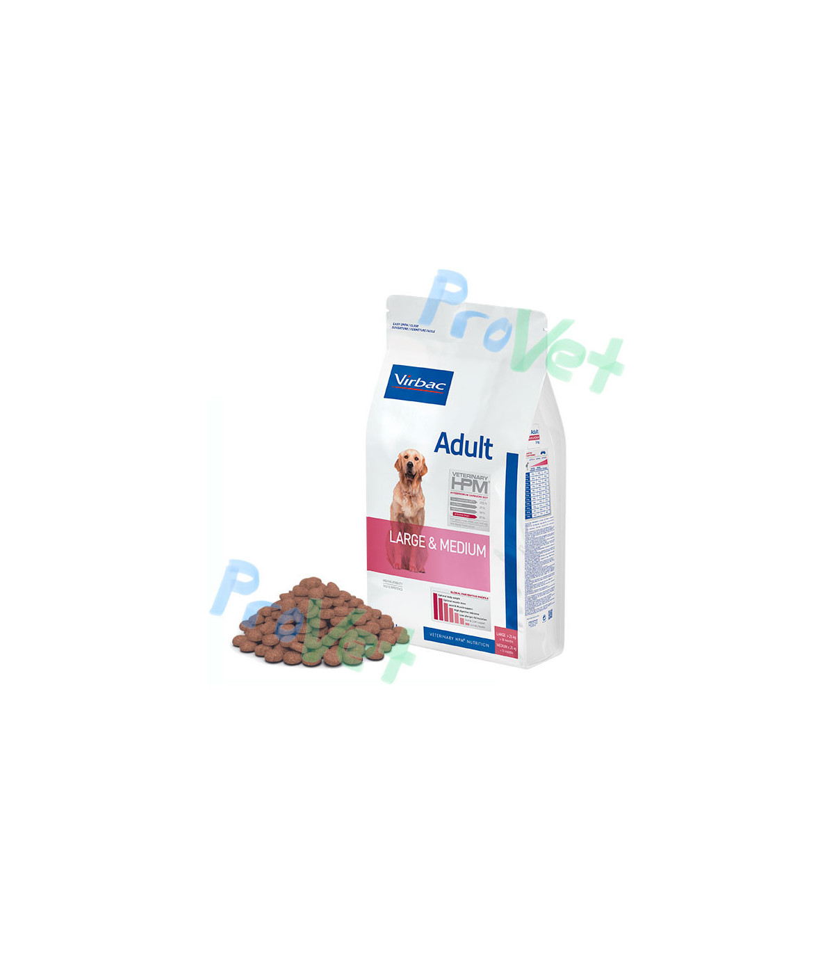 HPM DOG ADULT LARGE MEDIUM 12KG