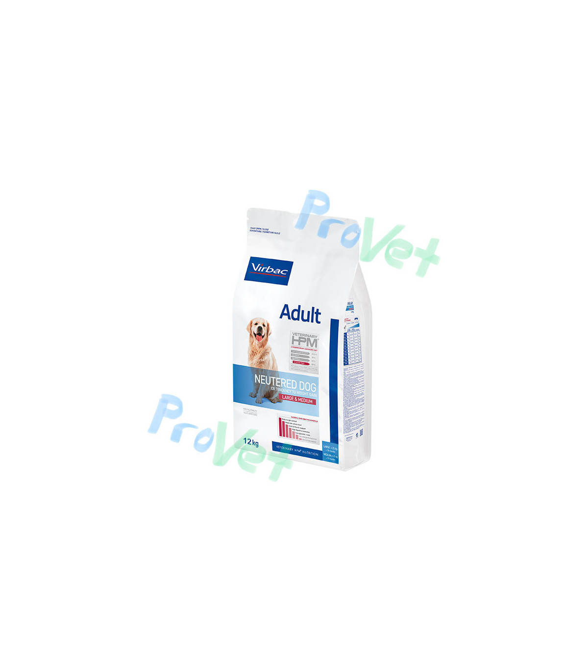 HPM DOG ADULT NEUTERED LARGE MEDIUM 3 KG