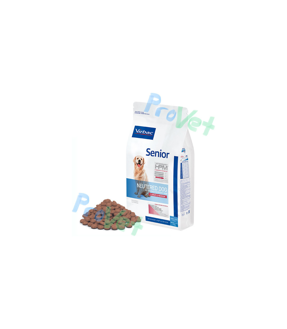 HPM DOG SENIOR NEUTERED LARGE MEDIUM 12 KG