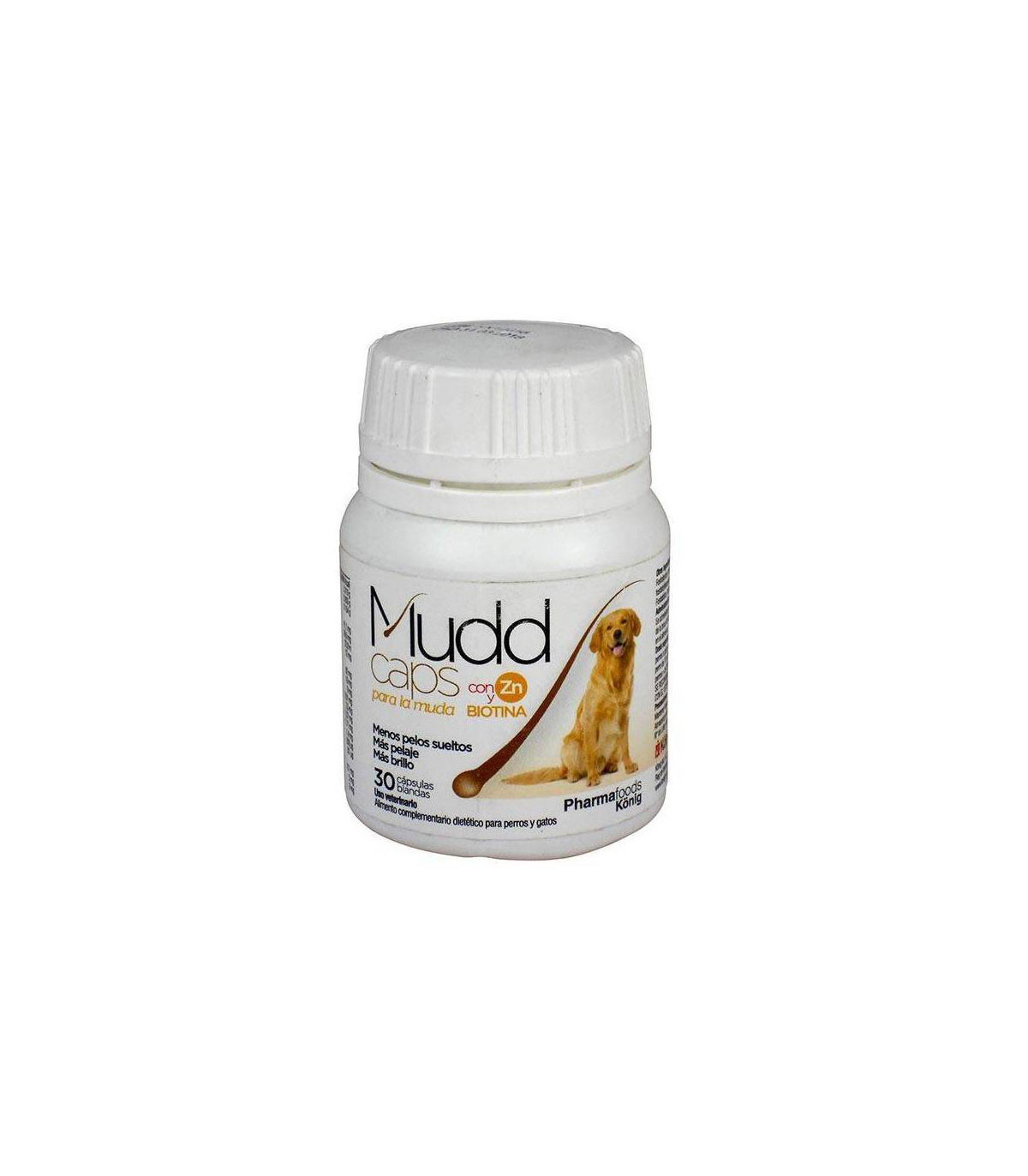 Mudd 30 Caps – Suplemento para queda de pelo em cães e gatos |Provet Pets