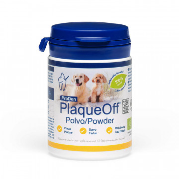 Plaque Off en Polvo 180gr – Cuidado Dental para Perros y Gatos