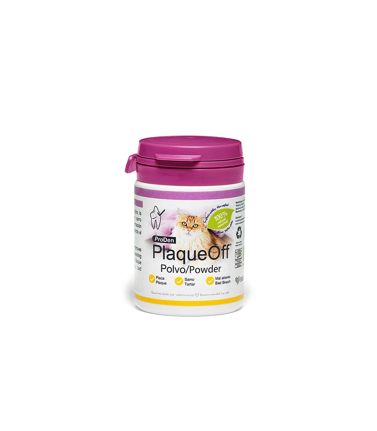 Pó Removedor de Placa para Gatos 40g – Higiene Dental Eficaz